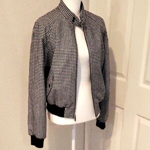 Ralph Lauren Black and White Bomber Jacket